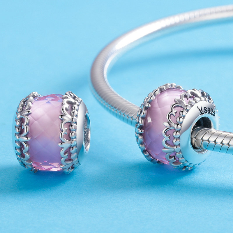 Charms Różowy kryształ FUG0344 3