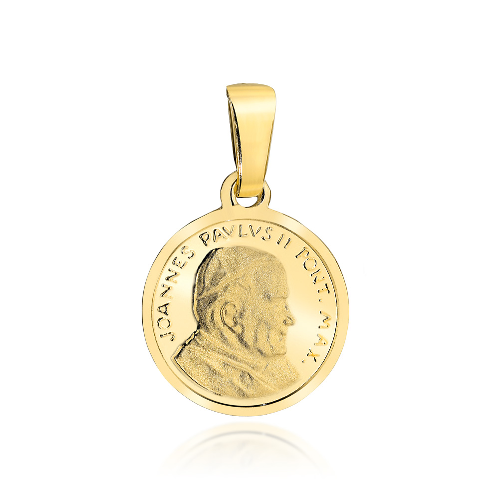 Medalik złoty z Janem Pawłem II FUG5-9-M00140-2 1