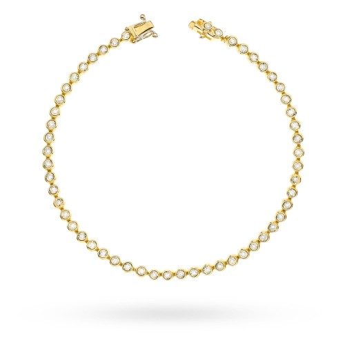 Złota bransoletka z diamentami FB013-585-B0.53 2