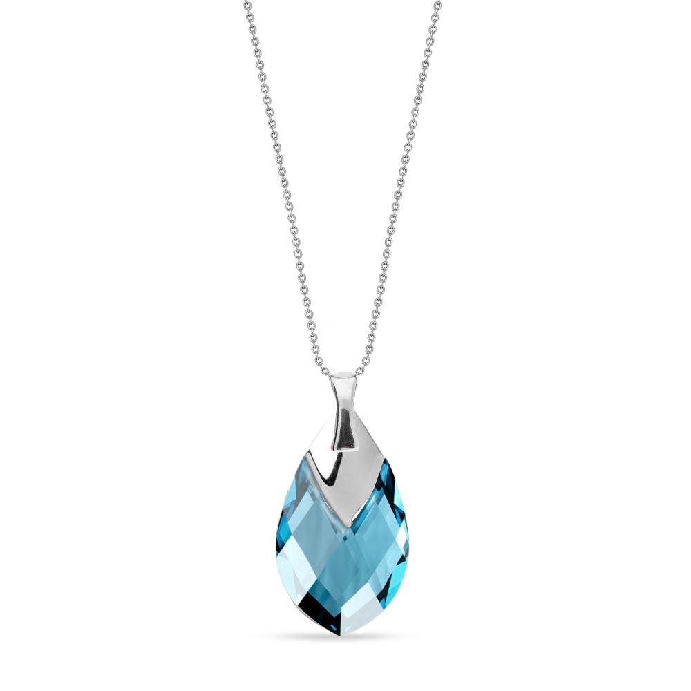 Naszyjnik z kryształami Swarovskiego Spark Silver Drop 1