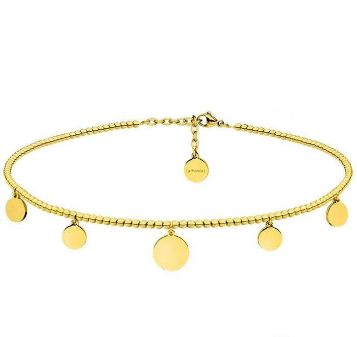 Naszyjnik choker Medaliony WA379G 1