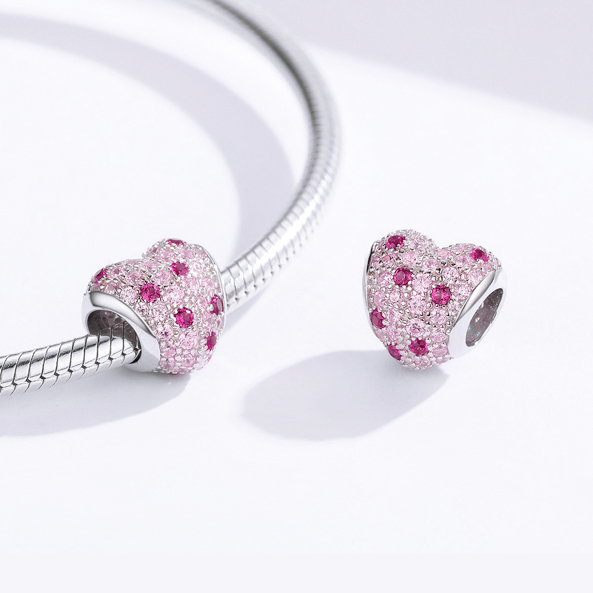 Charms Różowe serce FUG0726 1