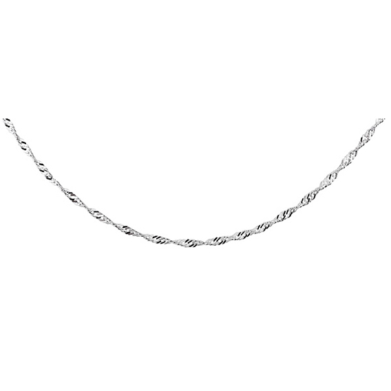 Srebrny łańcuszek Singapur 50 cm FUGGDSL27/50 2