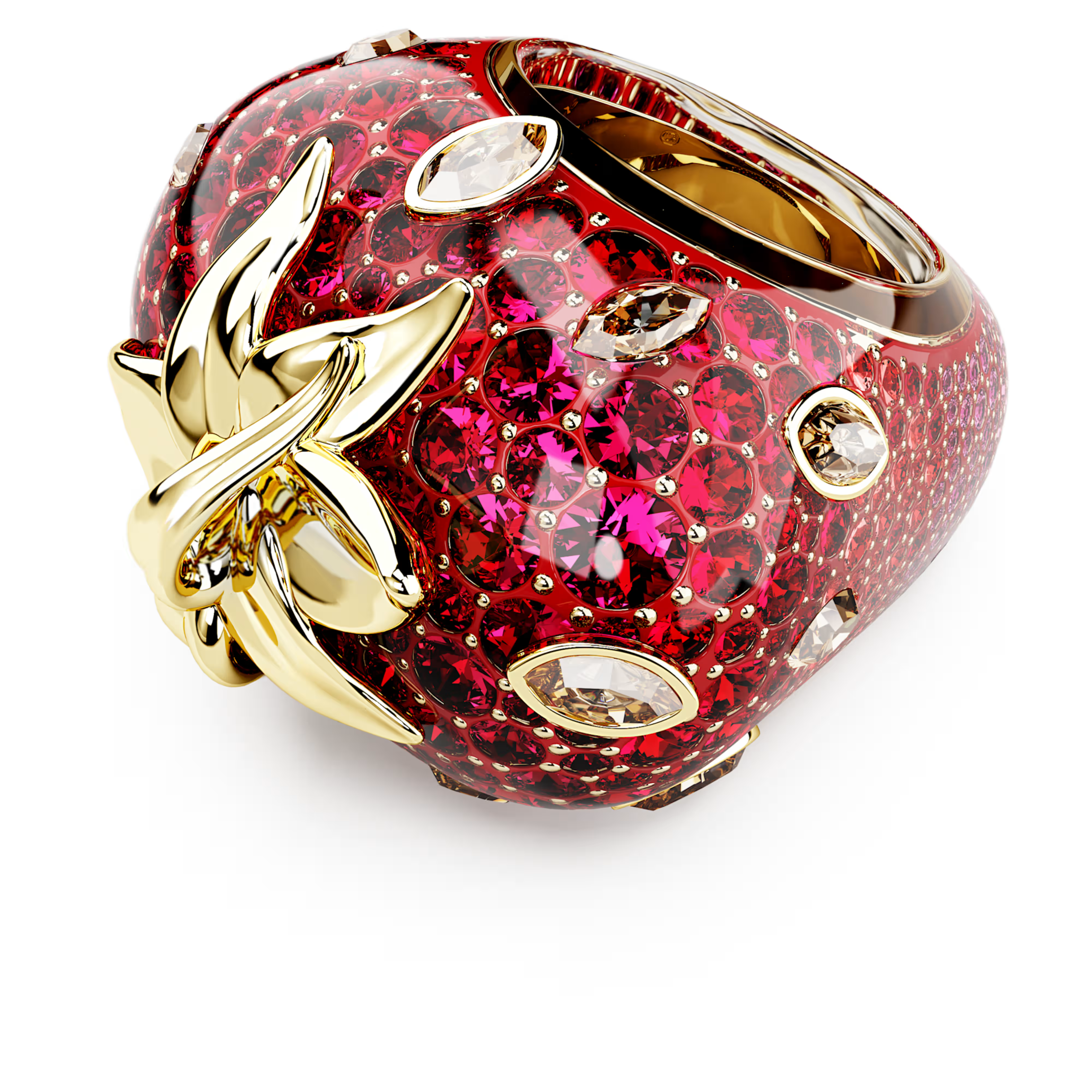 Pierścionek Swarovski • Idyllia truskawka 5745796 3