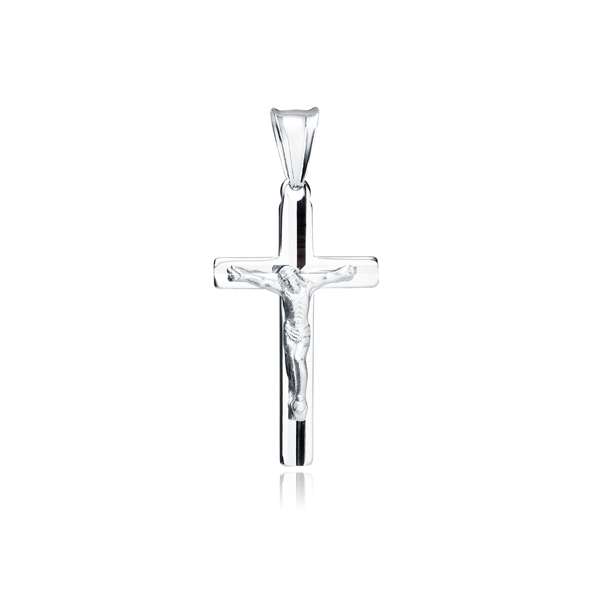Srebrna zawieszka Krzyżyk diamentowany FUGGKD099 1