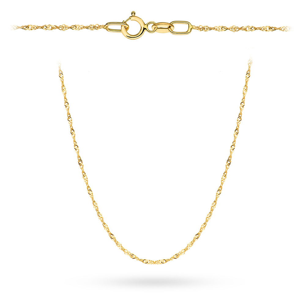 Złoty łańcuszek Singapur 50 cm FUG1-26-Ł00053-2 1
