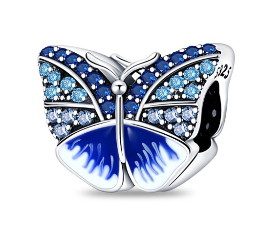 Charms Granatowy motyl METFUG007 1
