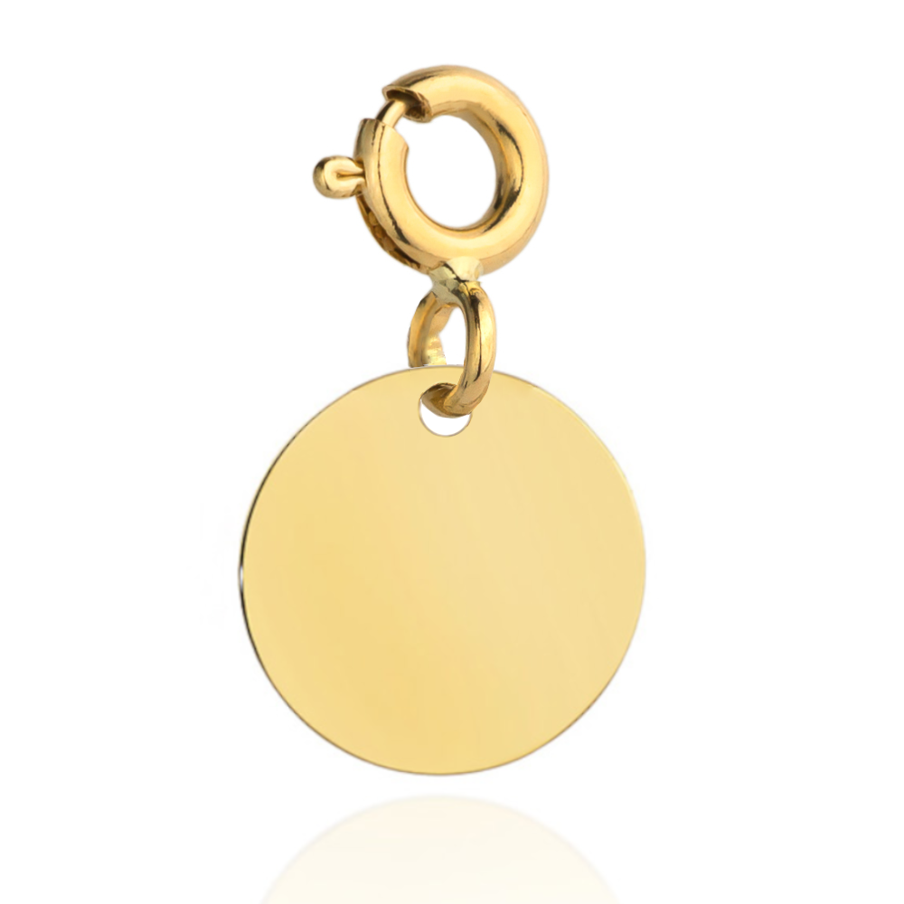 Zawieszka złota charms pełne kółko FUG6-20-Z00285-2 1