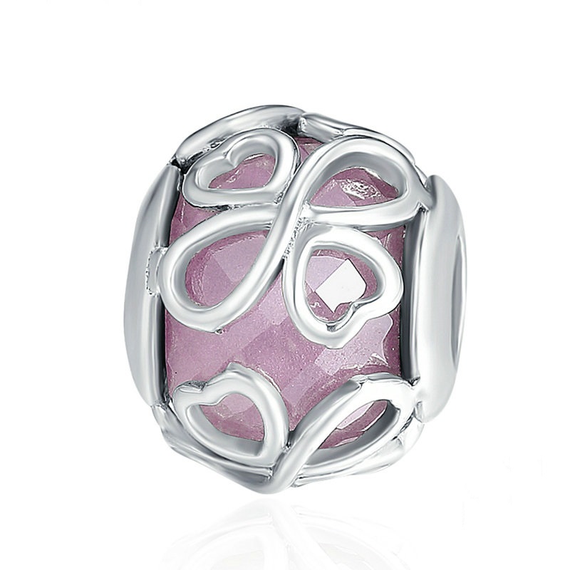 Charms Różowa fasetka FUG0230 1