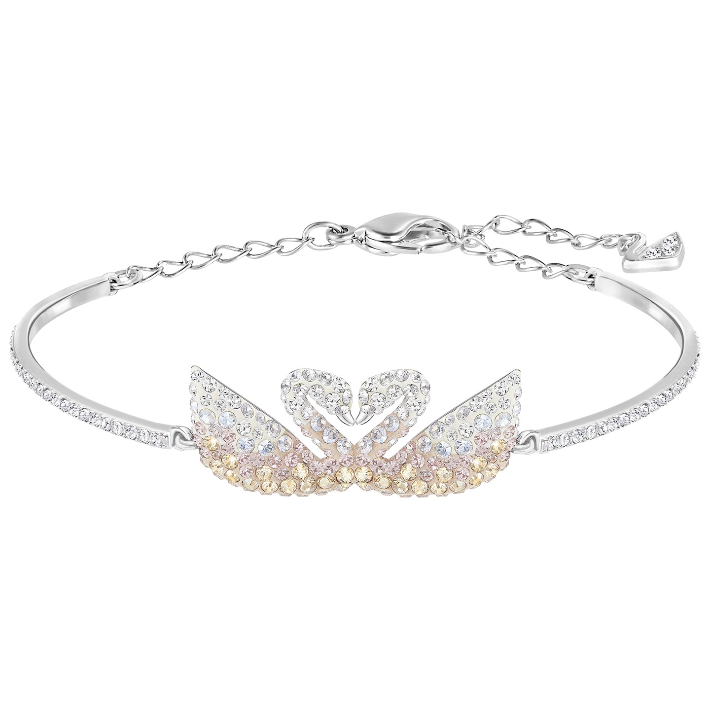 Bransoletka SWAROVSKI • Iconic Swan Bangle, Multi-colored, Rhodium Plating 5256264 1