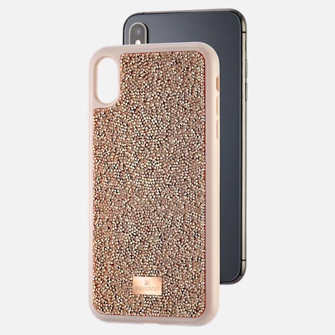 Etui SWAROVSKI • Glam Rock Smartphone Case, iPhone® XS Max, Pink Gold 5506307 1