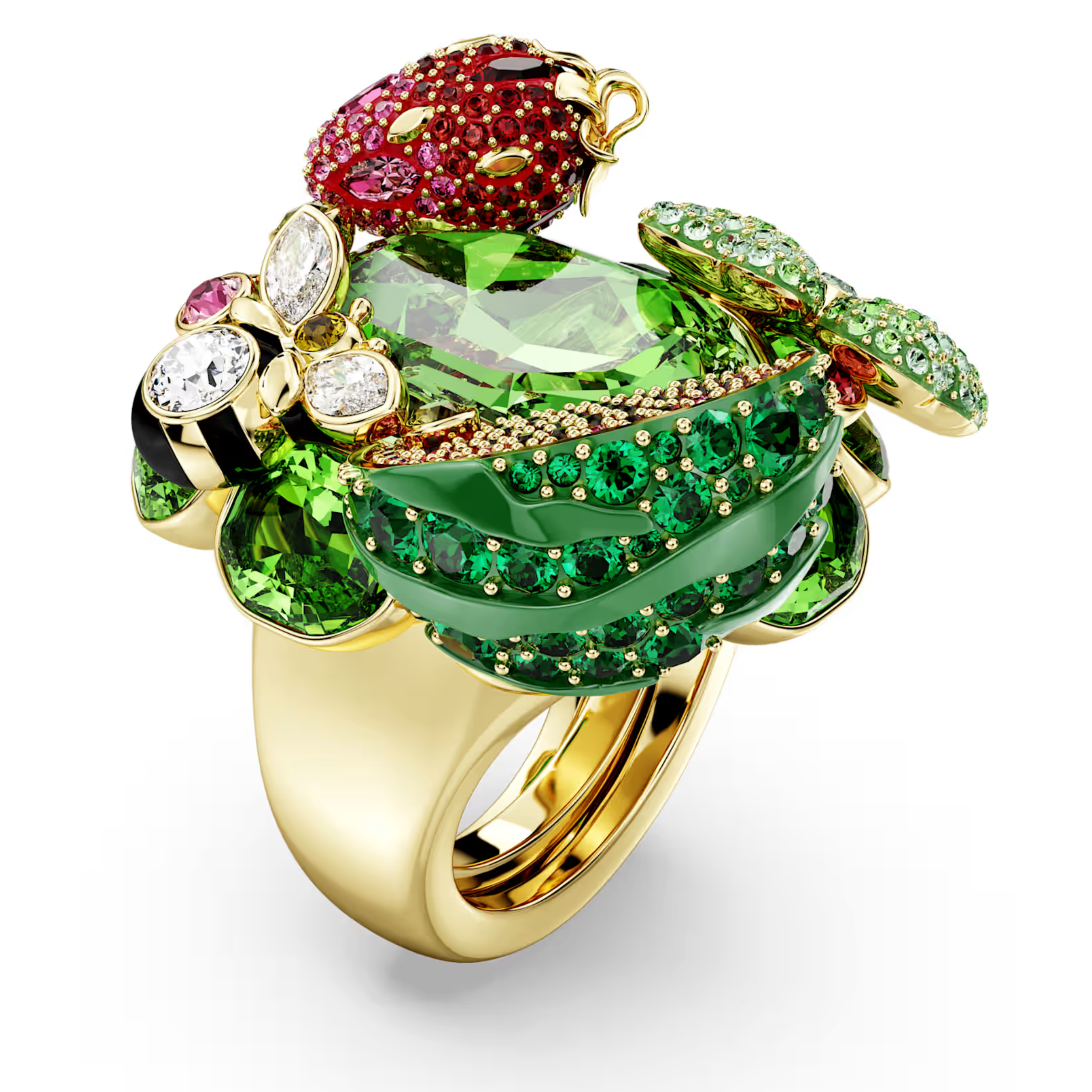 Pierścionek Swarovski • Idyllia truskawka 5751740 1