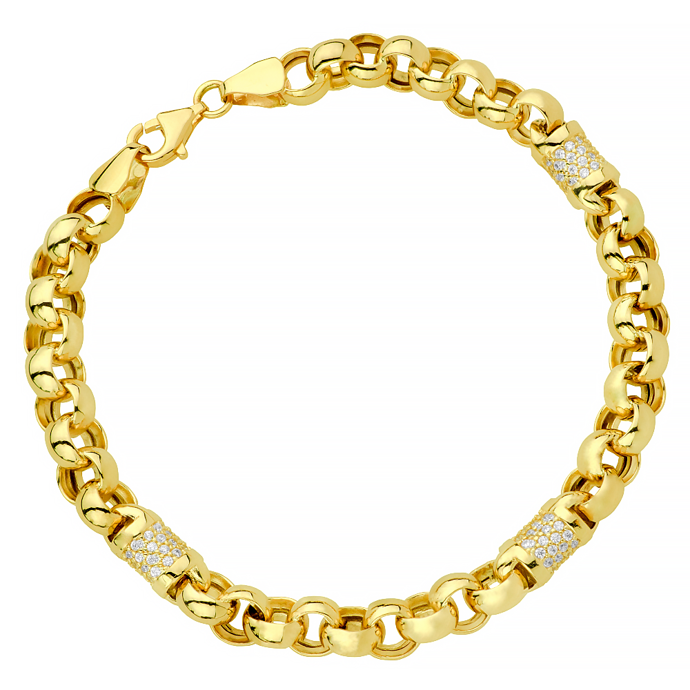Bransoletka z żółtego złota rolo FUG2-25-B00655-2 1