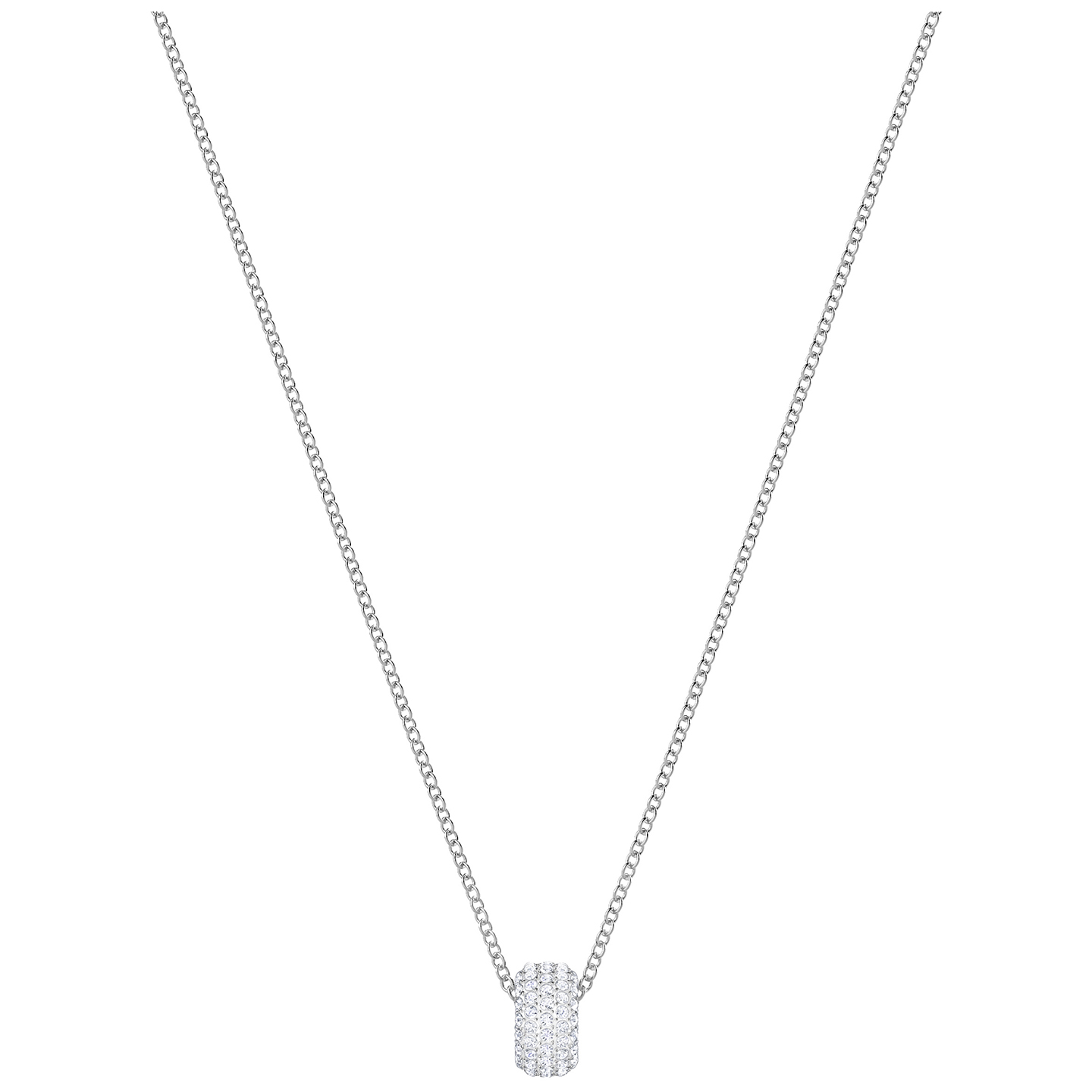Naszyjnik SWAROVSKI • Stone Round Pendant, White, Rhodium plating 5368042 1