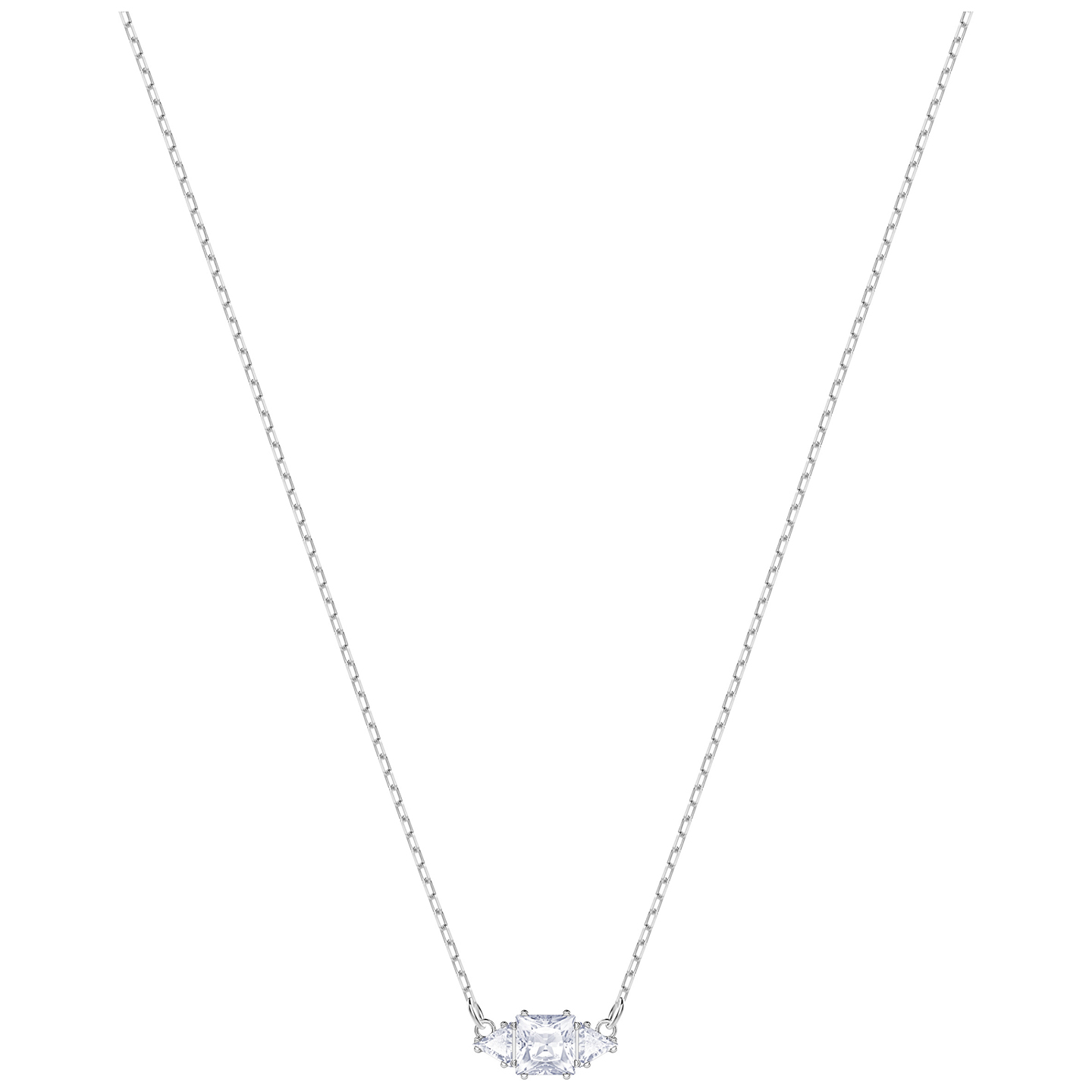 Naszyjnik SWAROVSKI • Attract Trilogy Necklace, White, Rhodium plating 5392924 1